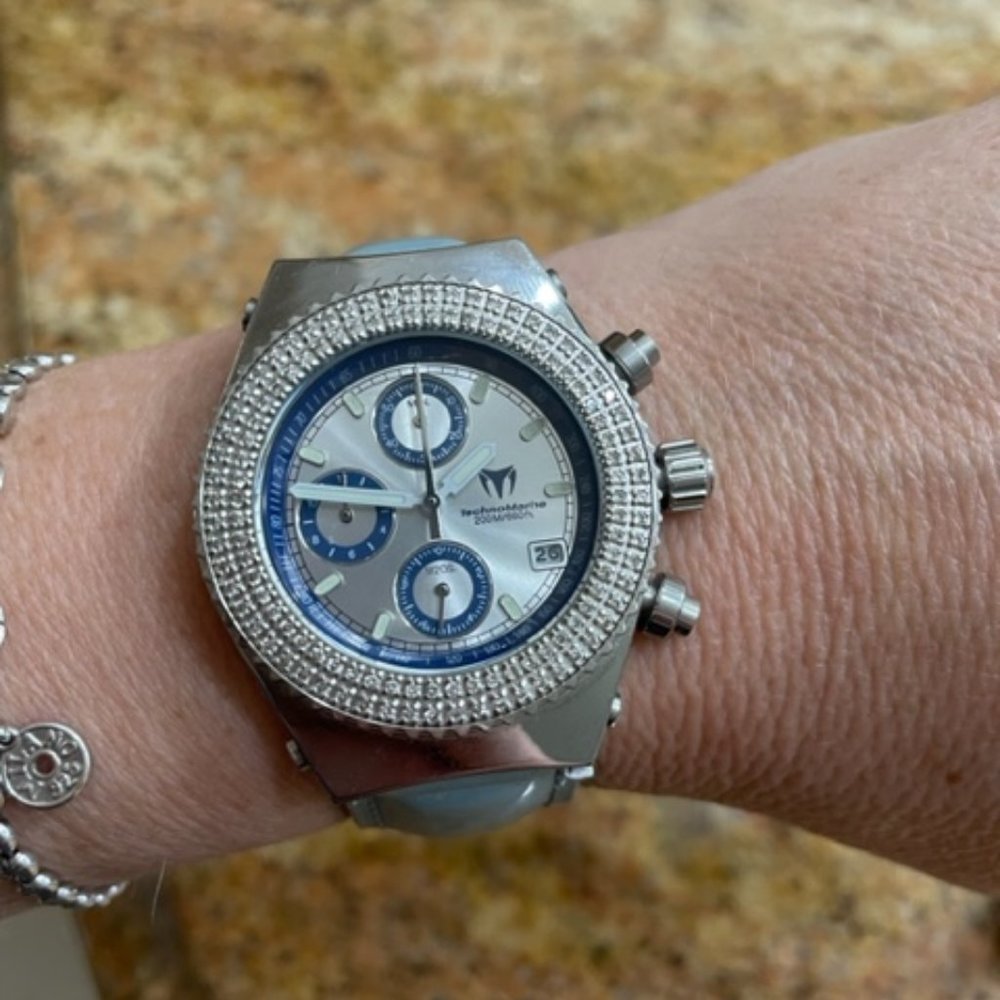 Ladies Diamond Bezel Dial Technomarine Watch